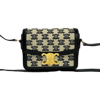 Celine Teen Triomphe Logo Metal Canvas