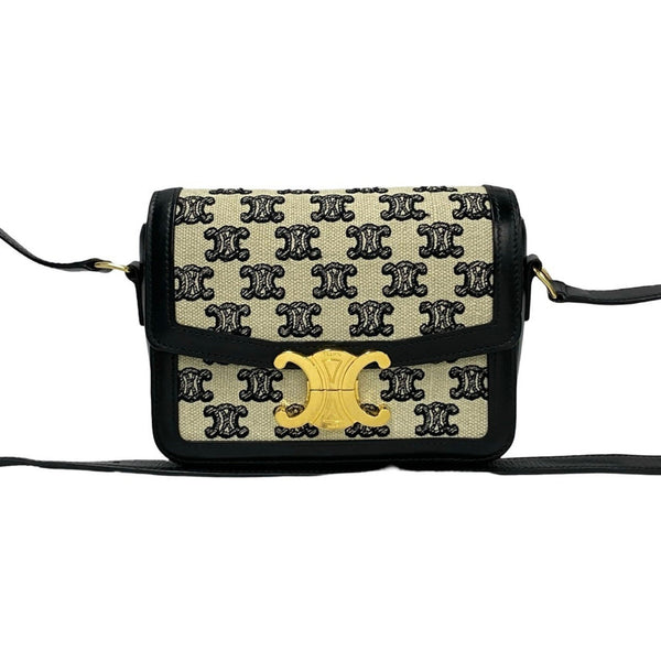 Celine Teen Triomphe Logo Metal Canvas