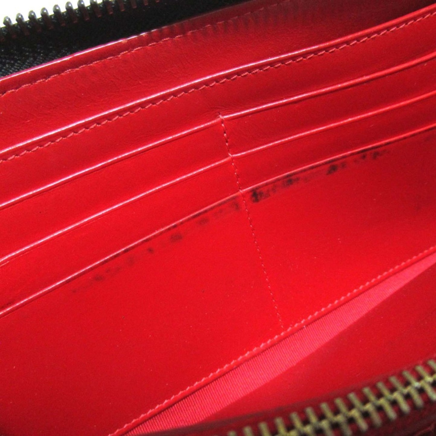 Christian Louboutin Panettone Long Wallet In Black Calf Leather