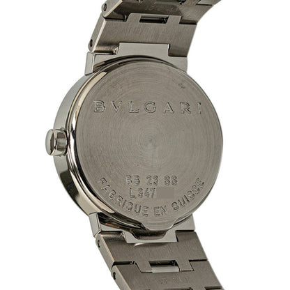Bvlgari Watch Bb23Ss Quartz Black Dial Stainless Steel