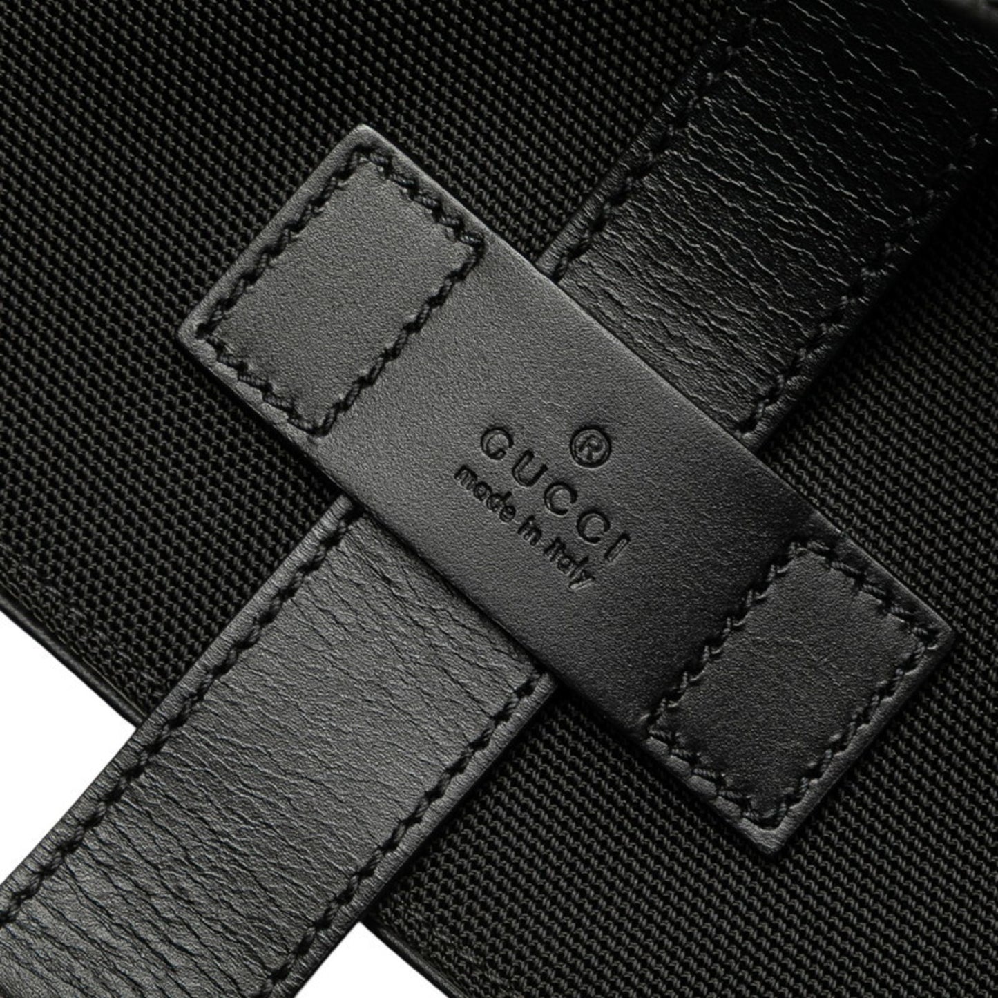 Gucci Sherry Line Backpack 619749 Black Nylon Leather