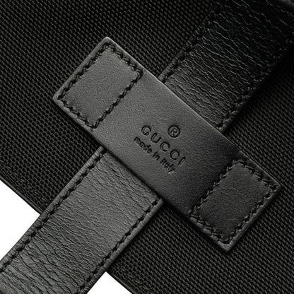 Gucci Sherry Line Backpack 619749 Black Nylon Leather