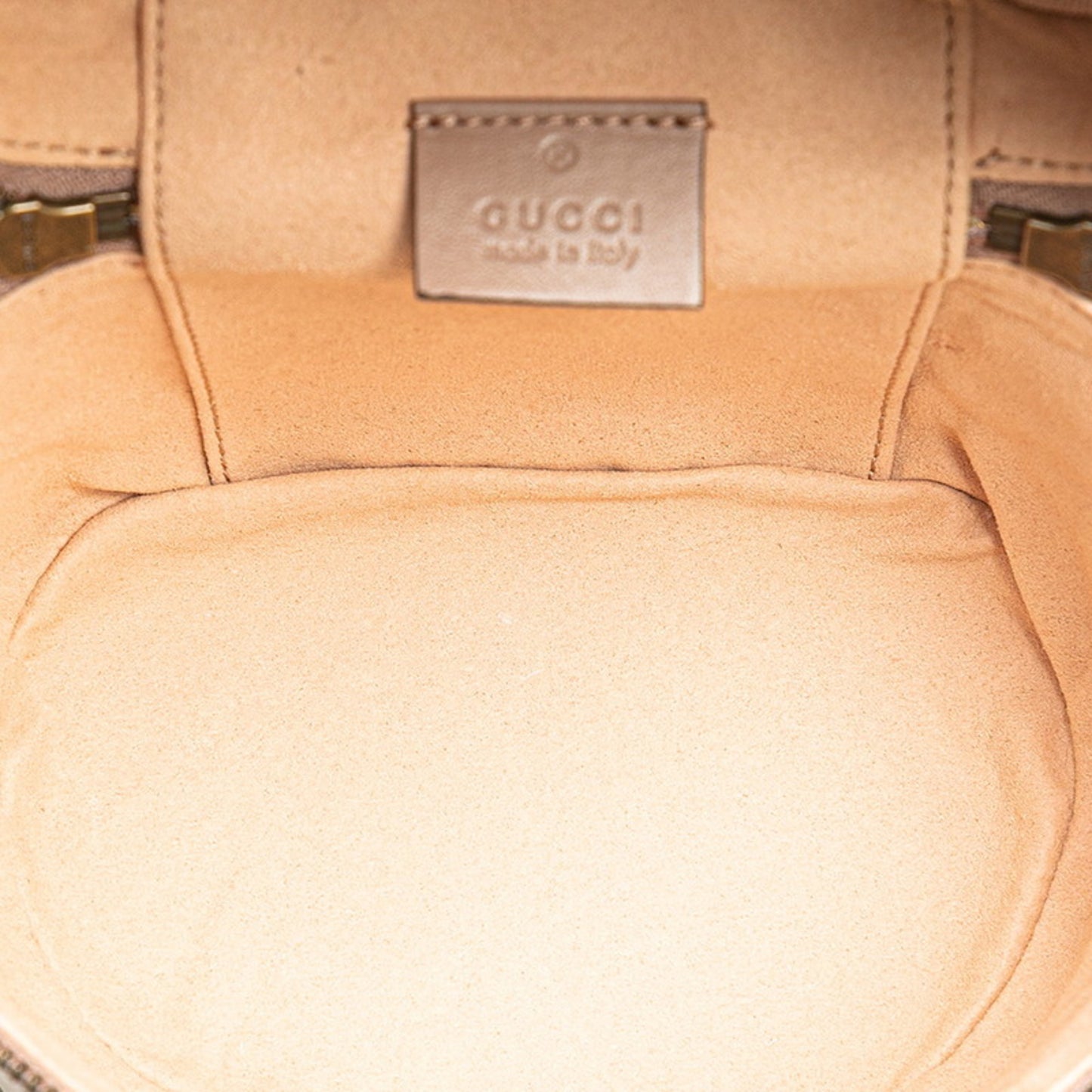 Gucci Gg Marmont Vanity Backpack 598594 Pink Beige Leather