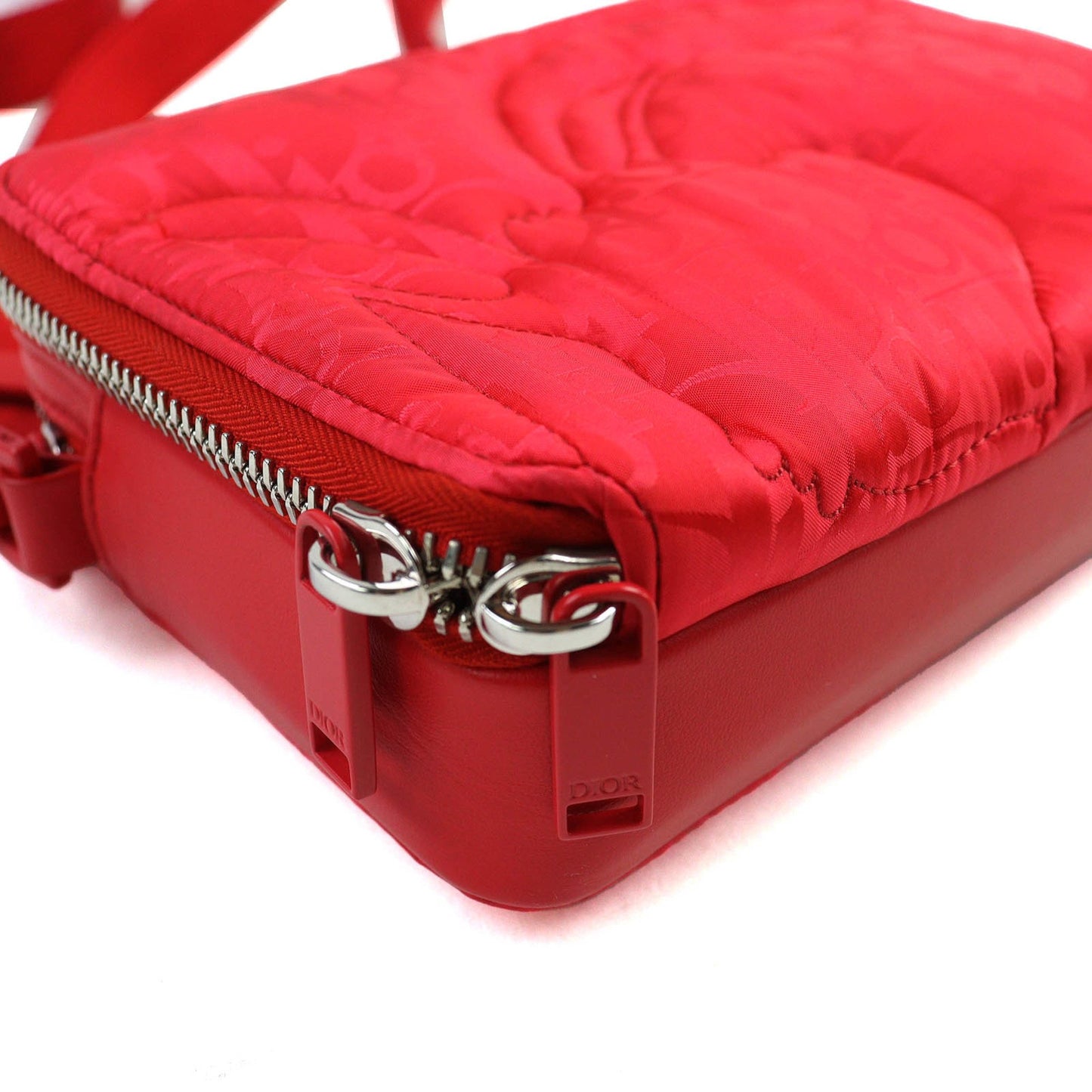 Christian Dior Dior 2Esbc119Ray Leather Oblique Quilted Bunny Messenger Bag/Shoulder Bag