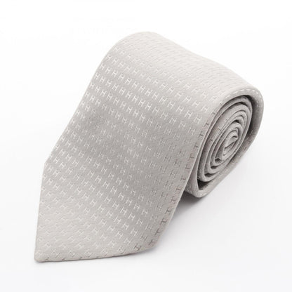 Hermes Herms H-Patterned Silk Tie For Men