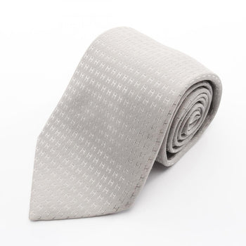Hermes Herms H-Patterned Silk Tie For Men