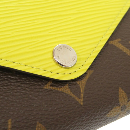 Like New Louis Vuitton Portefeuille Marie-Lou Compact Monogram Epi Leather Tri-Fold Wallet M40627