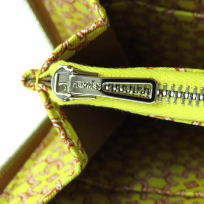 Hermes Azap Long Silk In Chai Epsom Leather Round Zip Wallet With U Stamp And Box