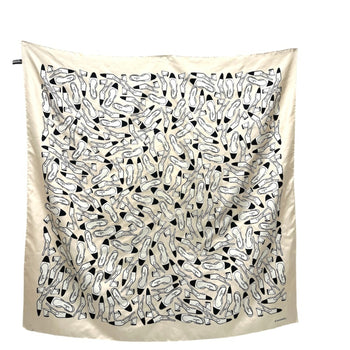 Chanel Chanel Pump Motif Apparel Stole Large Scarf Muffler Silk