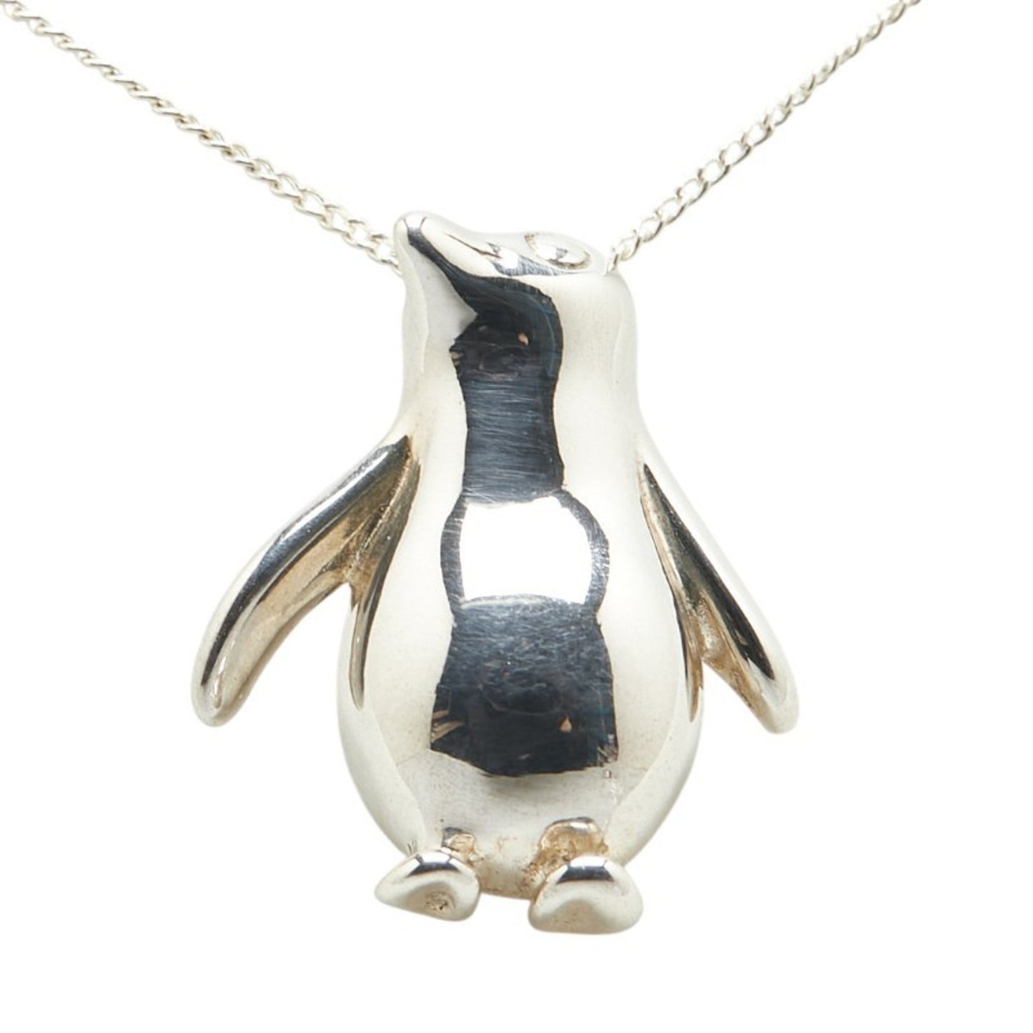 Tiffany & Co. Penguin Motif Necklace In 925 Sterling Silver