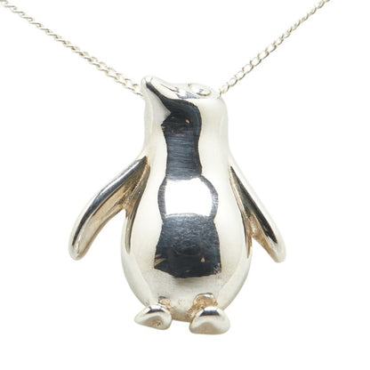 Tiffany & Co. Penguin Motif Necklace In 925 Sterling Silver