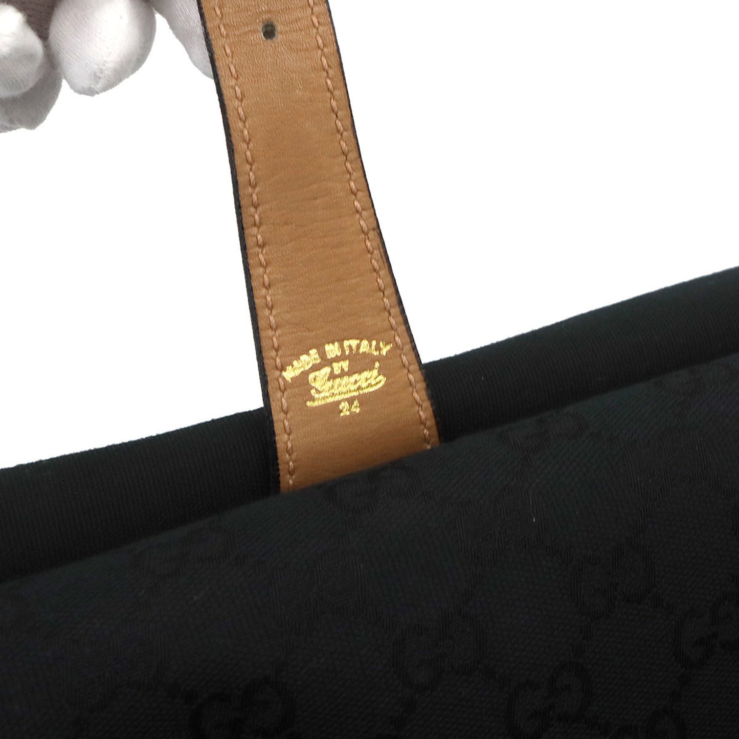 Gucci Garment Cover/Case In Gg Canvas And Leather With Black