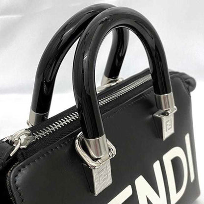 Fendi Boston Bag By The Way F-21249 Black 8Bs067 Leather Fendi