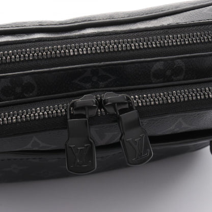 Louis Vuitton Alpha Shoulder Bag Coated Canvas Leather Monogram Eclipse