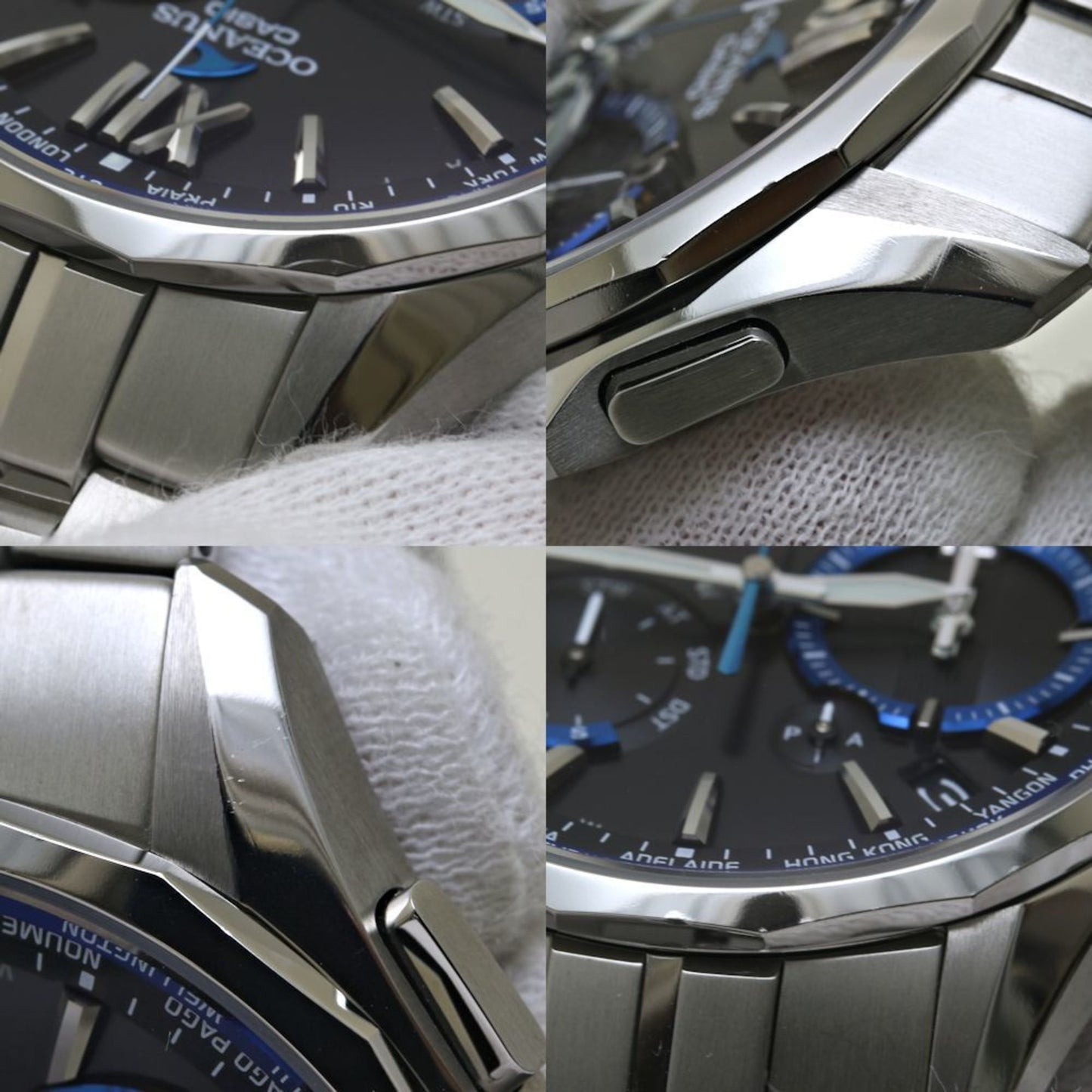 Casio Casio Oceanus Manta Ocw-S3400-1Ajf Day Date Solar Radio Titanium