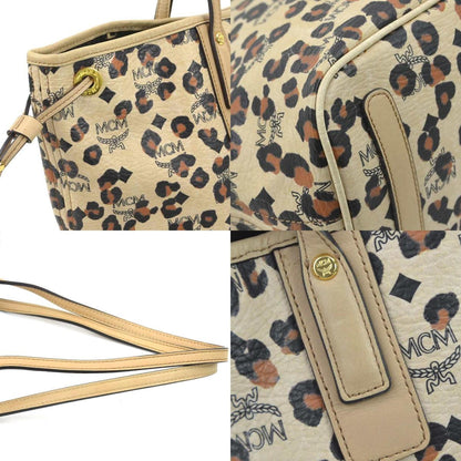 Mcm Shoulder Bag Tote Loveless Collaboration Leather Beige