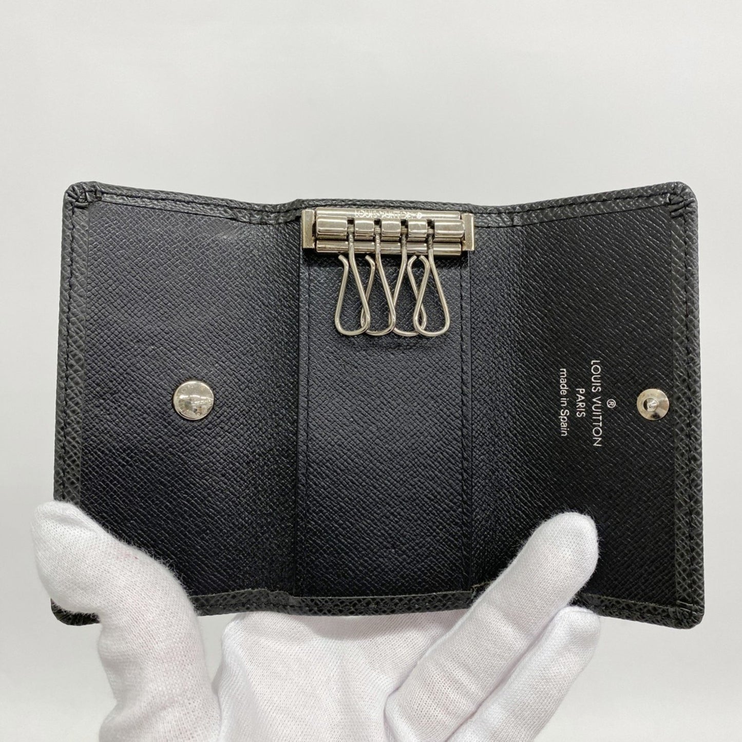 Louis Vuitton Taiga Multicle 4 Key Case M30522 Ardoise