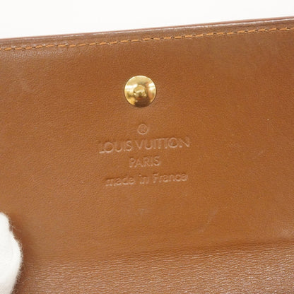 Louis Vuitton Vernis Porte Monnaie Carte Credit Tri-Fold Wallet M91170 Bronze