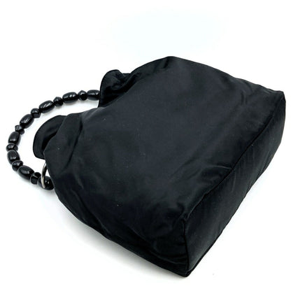 Christian Dior Dior Handbag Black Marispearl Nylon
