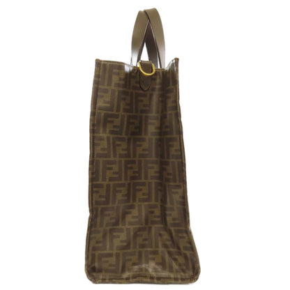 Fendi X Fila Collaboration Zucca Print Tote Bag In Coated Canvas