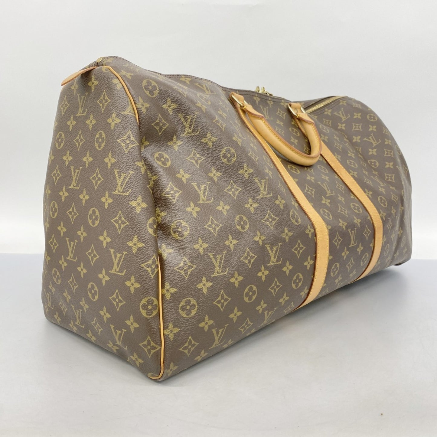Louis Vuitton Monogram Keepall 60 Boston Bag M41422 Brown