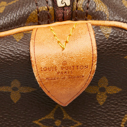 Louis Vuitton Monogram Keepall 55 Boston Bag/Travel Bag M41424 Brown Leather
