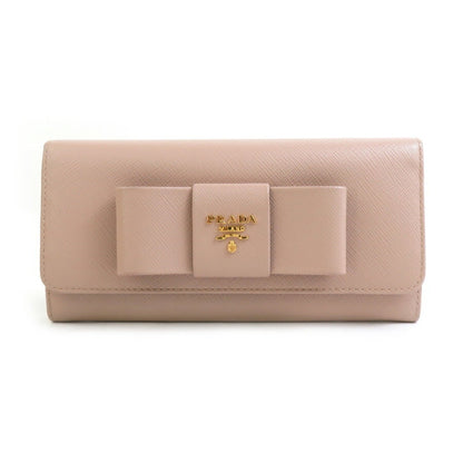 Prada Bi-Fold Long Wallet In Leather