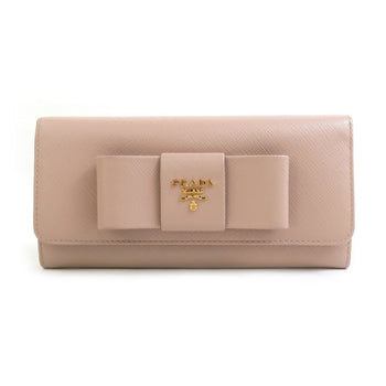 Prada Bi-Fold Long Wallet In Leather