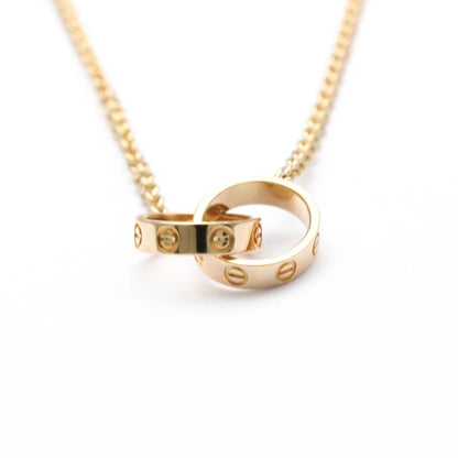 Cartier Baby Love Necklace Pink Gold (18K) No Stone Women