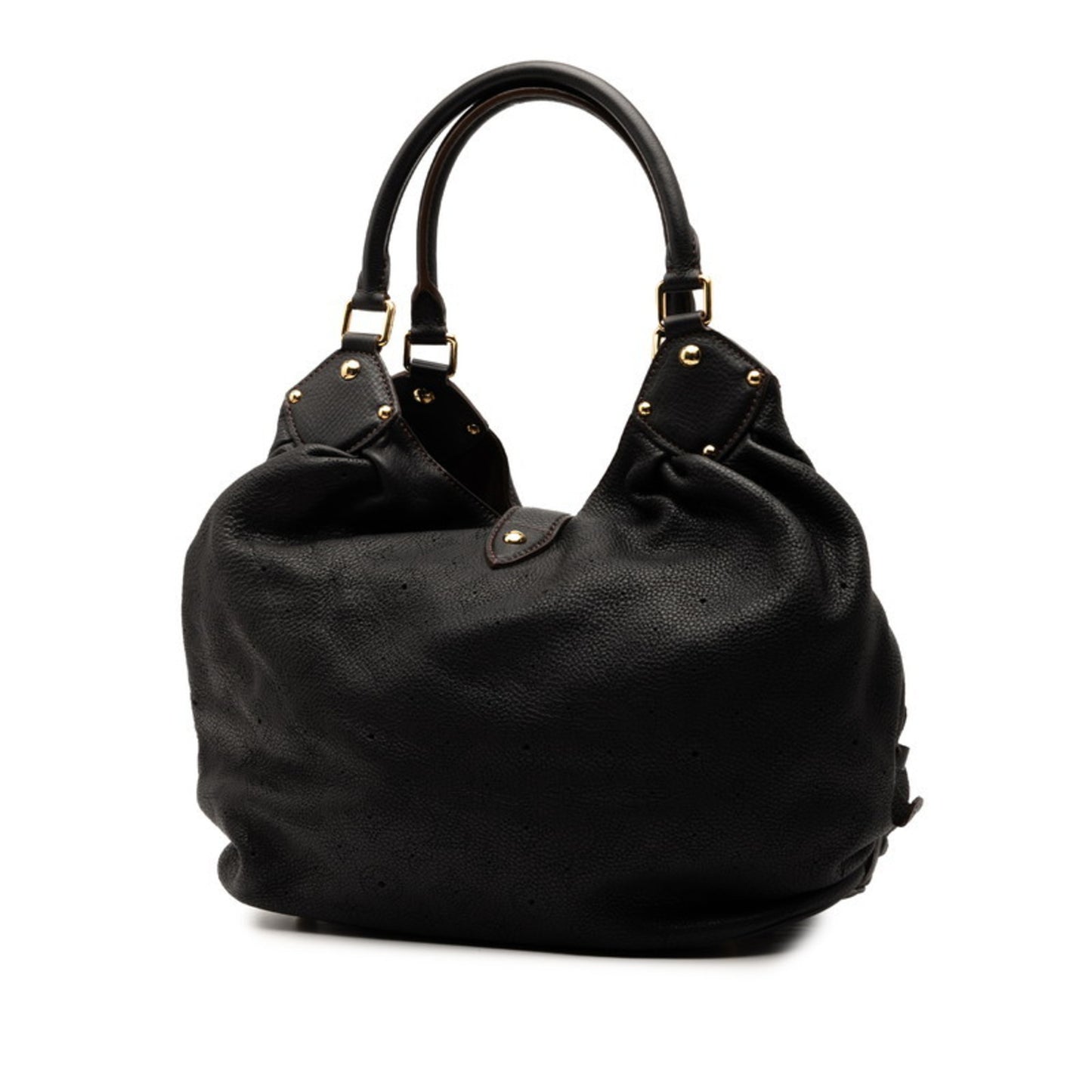 Louis Vuitton Monogram Mahina L Shoulder Bag M95765 Noir Black Leather