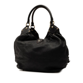 Louis Vuitton Monogram Mahina L Shoulder Bag M95765 Noir Black Leather