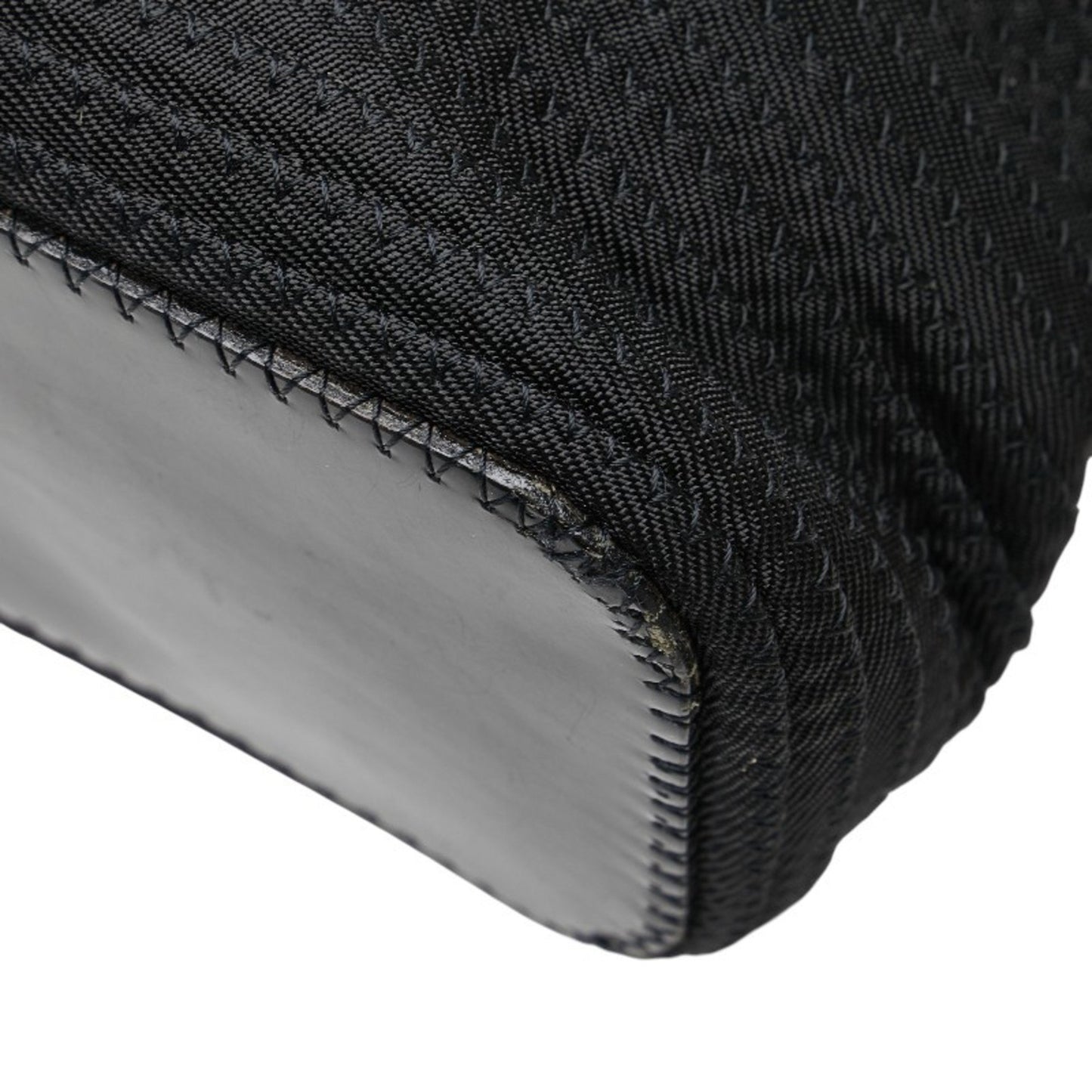 Gucci Bamboo Handbag/Shoulder Bag 2Way 002.1364.0439 Black Brown Nylon Leather