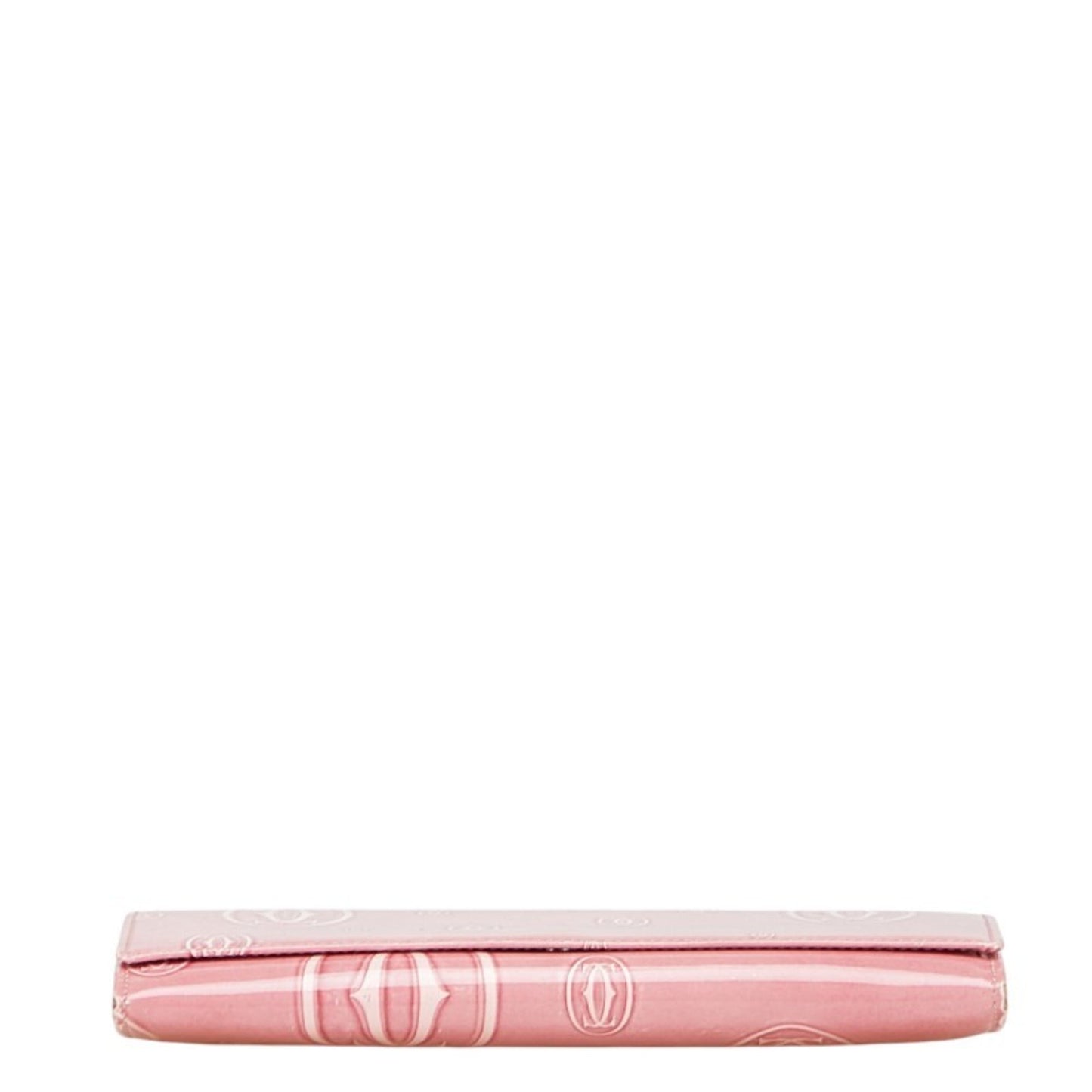 Cartier Happy Birthday Long Wallet Pink Enamel