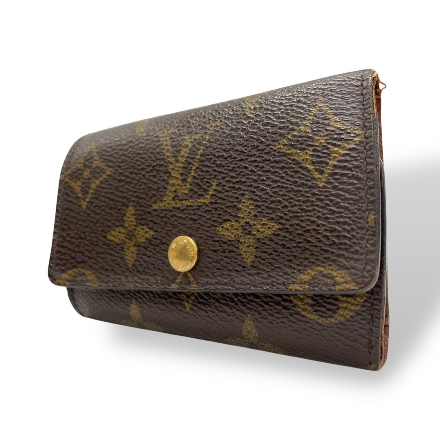 Louis Vuitton 6 Key Holder M62630 Monogram Brown Leather With Gold Hardware