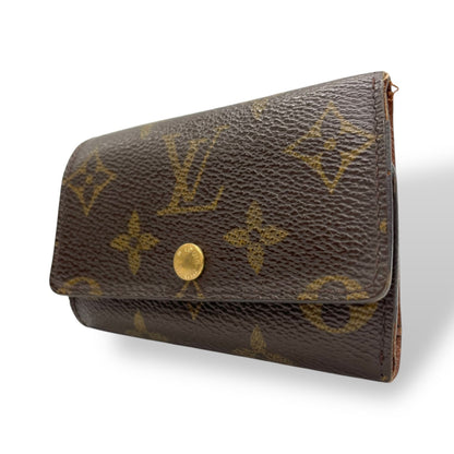 Louis Vuitton 6 Key Holder M62630 Monogram Brown Leather With Gold Hardware