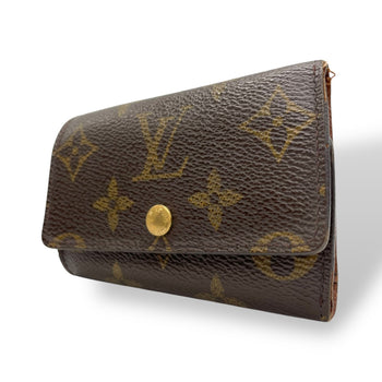 Louis Vuitton 6 Key Holder M62630 Monogram Brown Leather With Gold Hardware