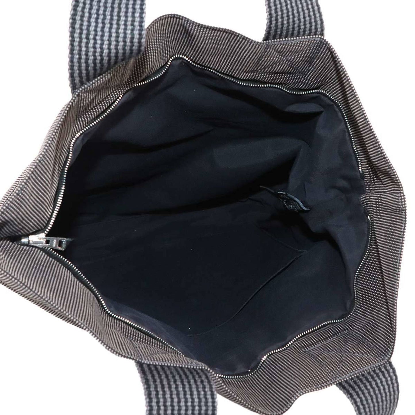 Hermes Herms Herline Cabas Tote Bag In Gray Canvas