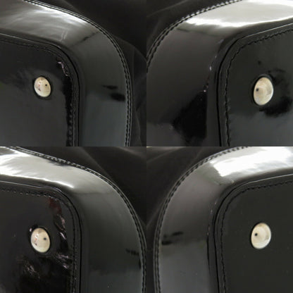Tiffany Nylon/Patent Leather Black Tote Bag