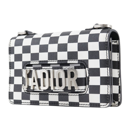 Christian Dior Jadior Shoulder Bag Clutch Calf Black/White 2Way Type