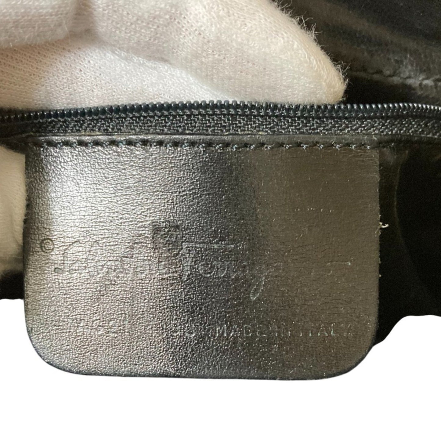 Salvatore Ferragamo Botanical Leather Combination Shoulder Bag