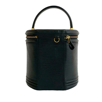 Louis Vuitton Vintage Cannes Epi Leather Handbag Vanity Bag Noir Black 13489