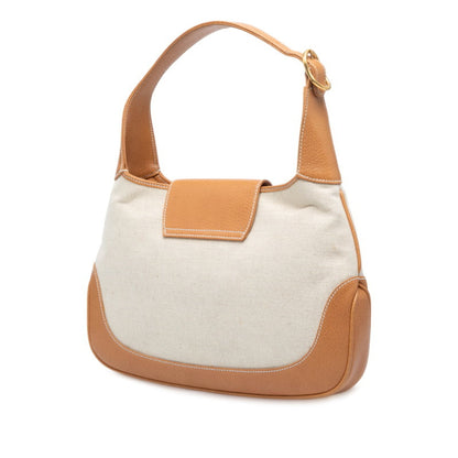 Gucci Jackie Handbag/Shoulder Bag 001 113 1390 Beige/Brown Canvas/Leather
