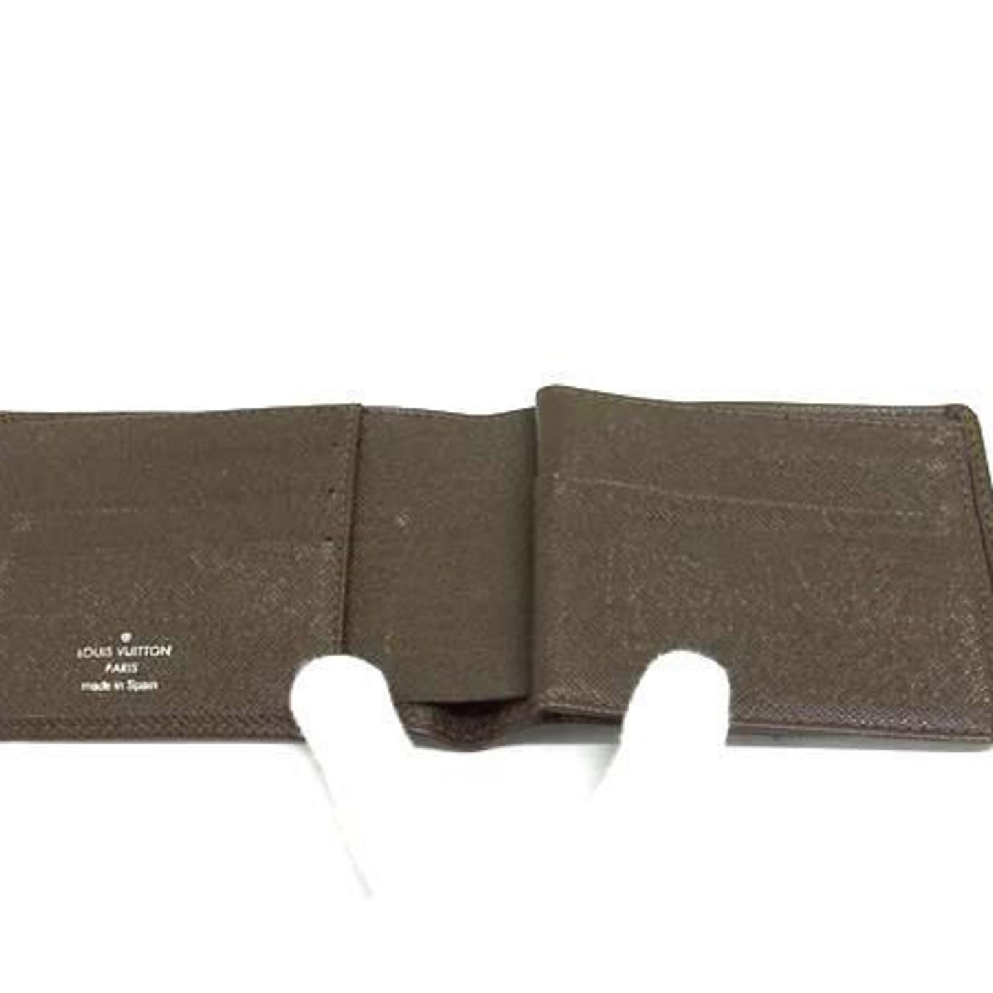 Louis Vuitton Louis Vuitton Porte-Bie 3 Vole Wallet M30428 Grizzly (Brown) Taiga