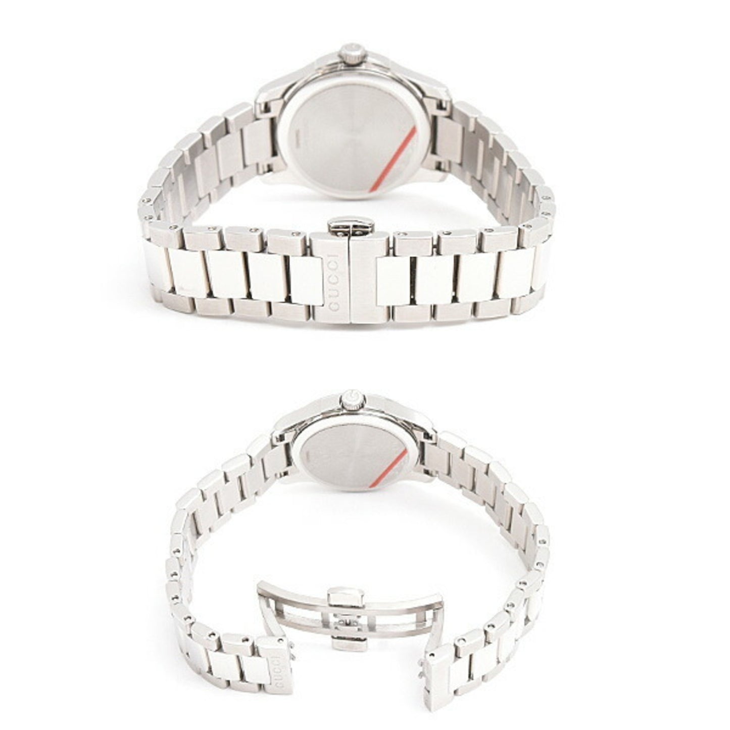 Gucci Women'S G-Timeless Battery-Operated Watch With Salmon Pink Dial And Stainless Steel Case