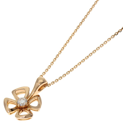 Bvlgari Fiorever 1P Diamond Necklace In 18K Pink Gold