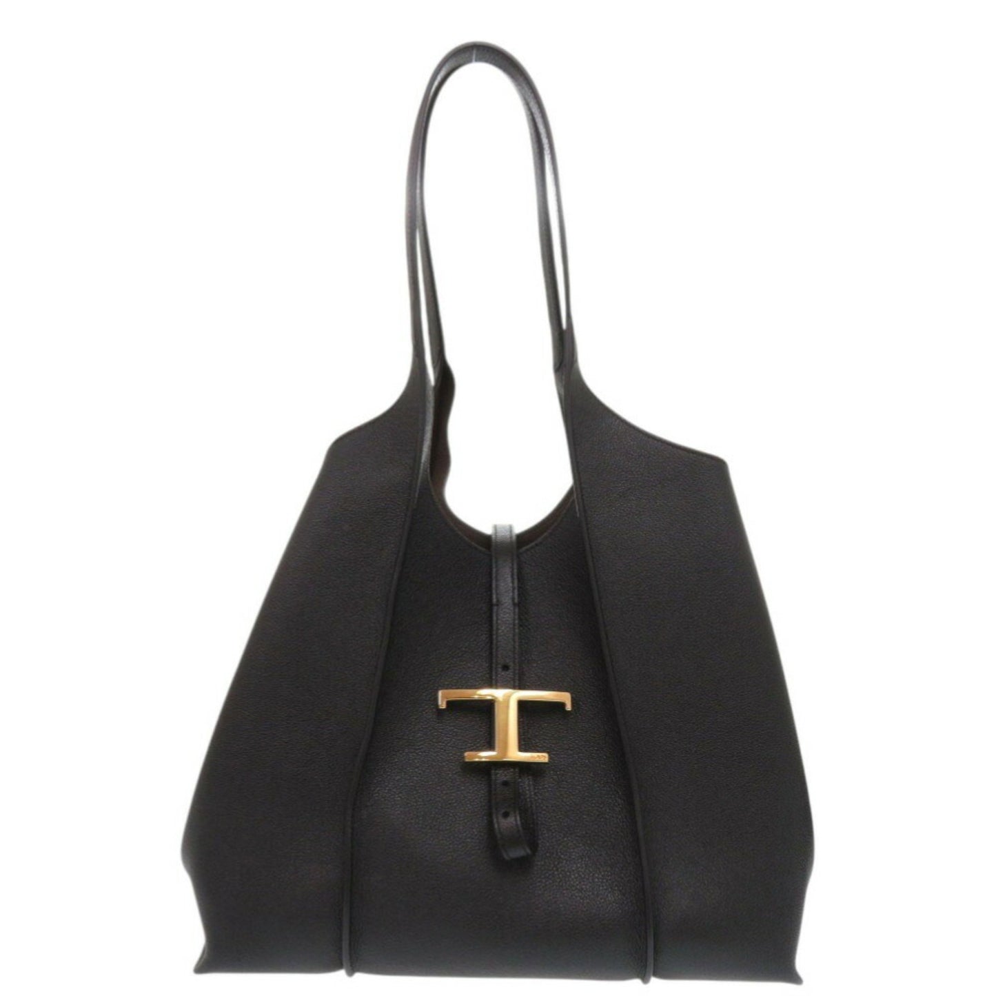 Like New Tod'S T-Timeless Small Xbwtsba0200Q8Eb Black Leather Handbag 1496Tod'S