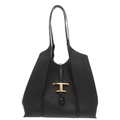 Like New Tod'S T-Timeless Small Xbwtsba0200Q8Eb Black Leather Handbag 1496Tod'S