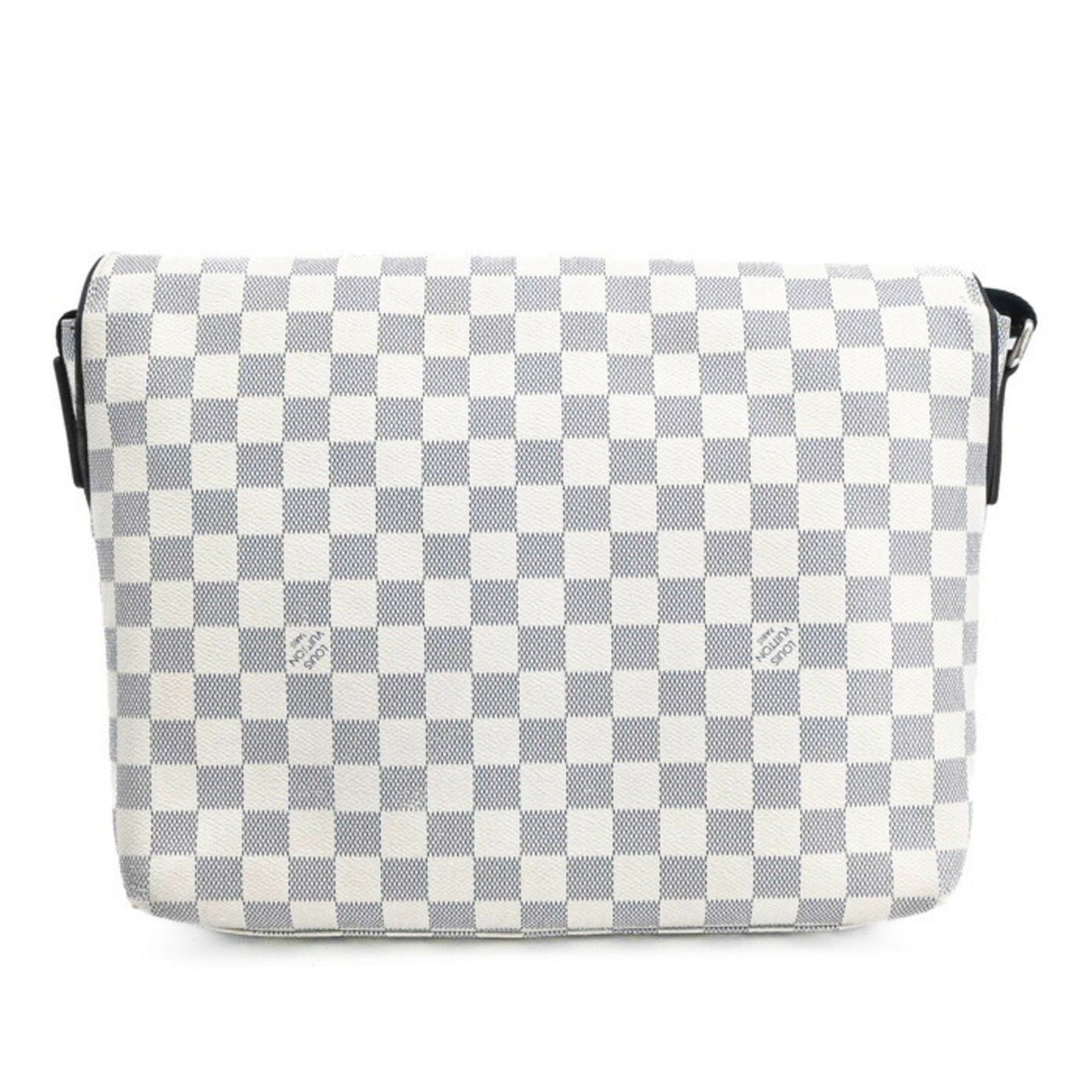 Louis Vuitton Damier Chance Matchpoint Shoulder Bag In White And Navy