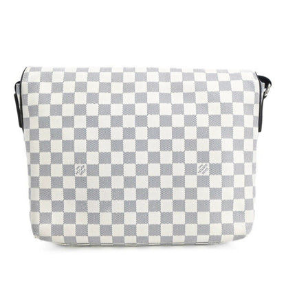 Louis Vuitton Damier Chance Matchpoint Shoulder Bag In White And Navy