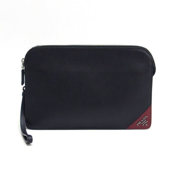 Leather Prada Clutch Bag